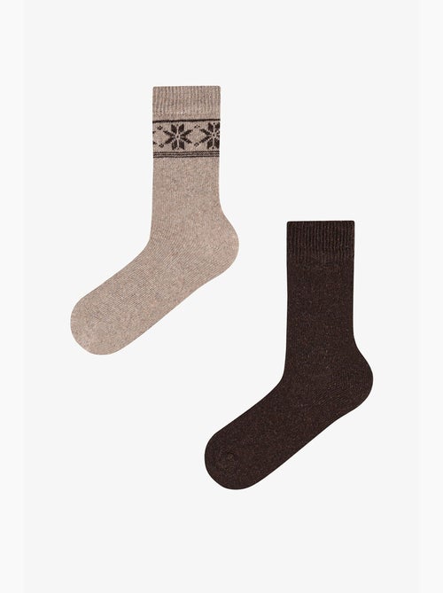 Meias de homem terra classic com padrão losango, par penti - Kiabi Meias de homem terra classic com padrão losango, par penti - Kiabi