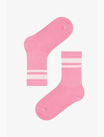 Meias de menina às riscas mist, pack de 2 penti