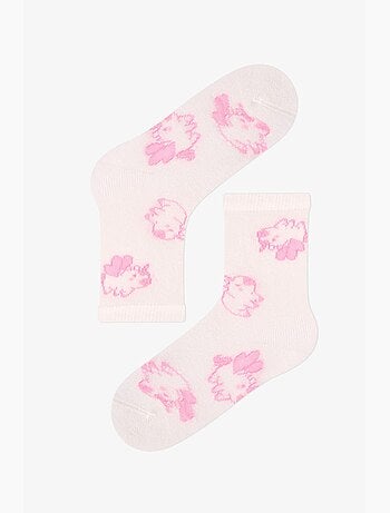 Meias de menina capycorn com padrão unicórnio, 2 pares penti