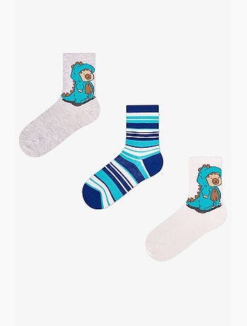 Meias de menino lovers às riscas, 2 pares penti