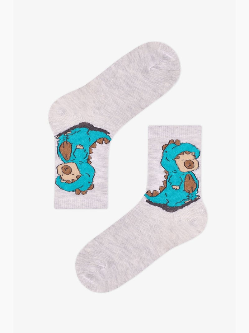 Meias de menino lovers às riscas, 2 pares penti Branco - Kiabi