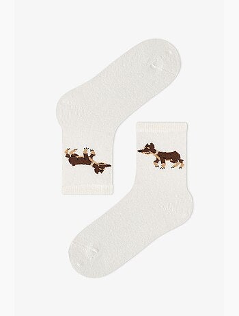 Meias de menino paws&play com padrão de cão, par penti