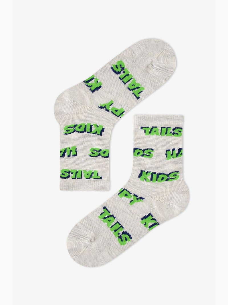 Meias de menino paws&play com padrão de cão, par penti Azul-marinho - Kiabi