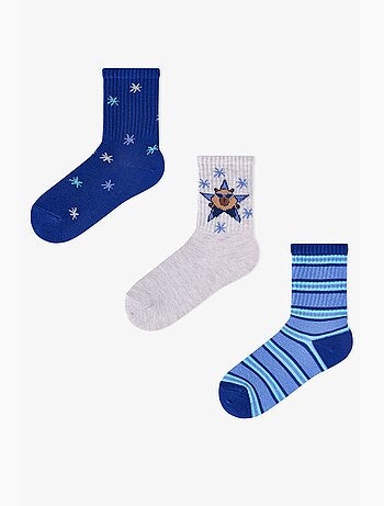 Meias de menino rockstar capy de algodão, pack de 2 penti