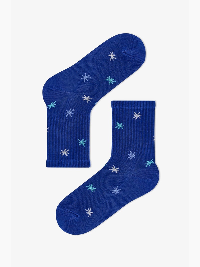 Meias de menino rockstar capy de algodão, pack de 2 penti Azul-marinho - Kiabi
