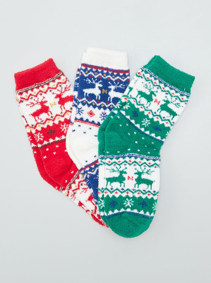 Meias de Natal  - lote de 3 VERDE - Kiabi