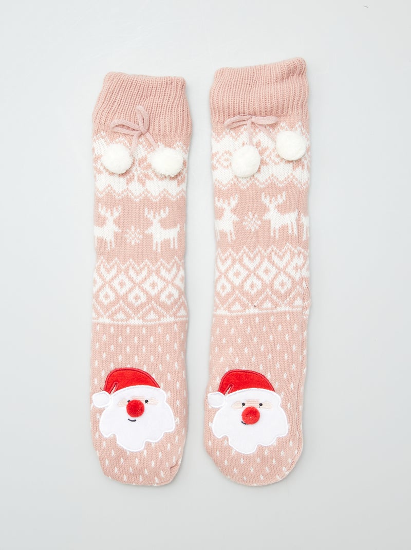 Meias de Natal forradas ROSA - Kiabi