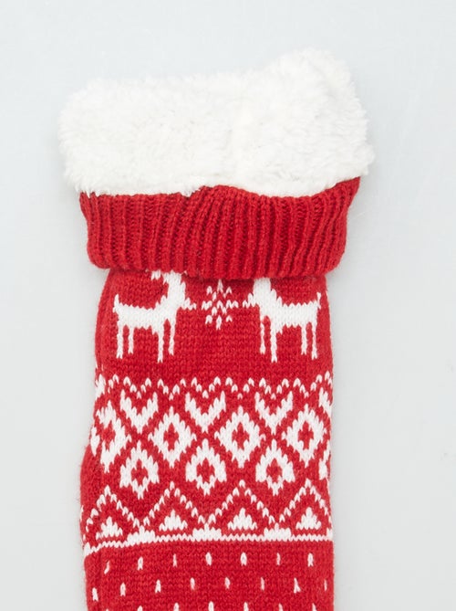 Meias de Natal forradas - Kiabi