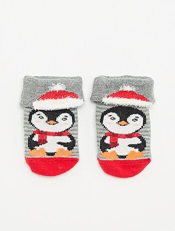 Meias de Natal 'pinguim'