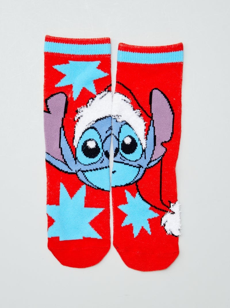 Meias de Natal 'Stitch' VERMELHO - Kiabi