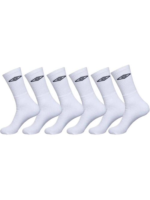 Meias de Ténis Brancas Umbro para Homem - Pack 6 Pares - Kiabi Meias de Ténis Brancas Umbro para Homem - Pack 6 Pares - Kiabi