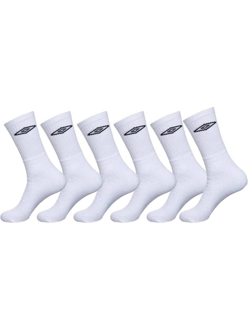 Meias de Ténis Brancas Umbro para Homem - Pack 6 Pares Branco - Kiabi
