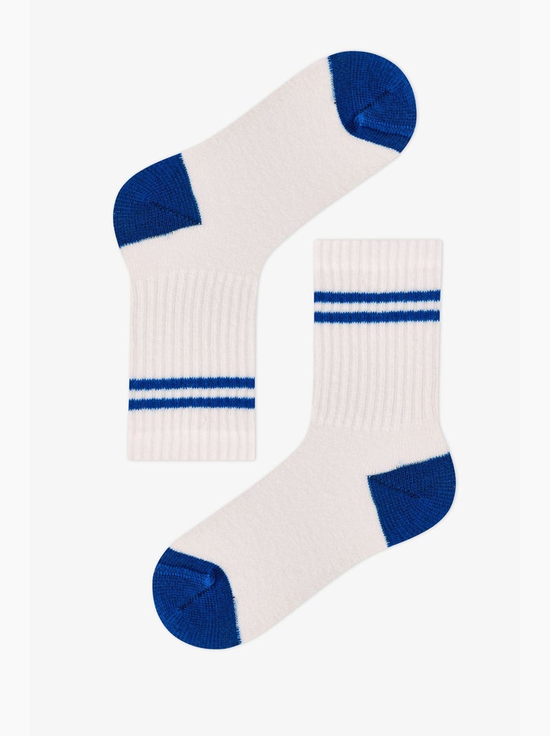 Meias de tornozelo astro bunny star estampadas, 3 pares penti Branco Azul - Kiabi