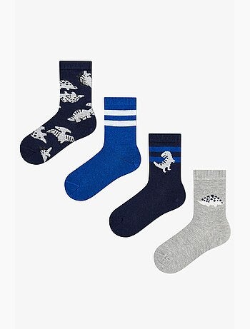 Meias de tornozelo com estampado de dinossauro mellow rex, pack de 4 penti