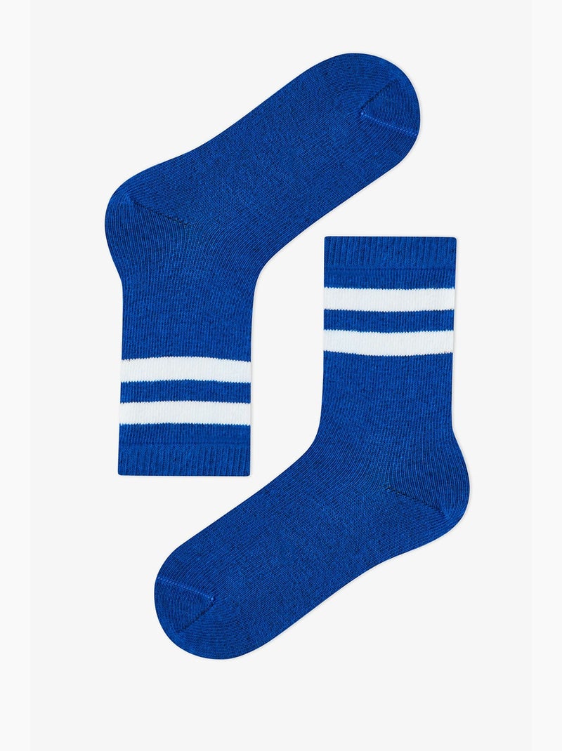 Meias de tornozelo com estampado de dinossauro mellow rex, pack de 4 penti Azul Azul-marinho Cinza - Kiabi