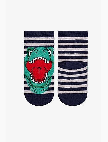 Meias de tornozelo dino bite pack de 4 penti