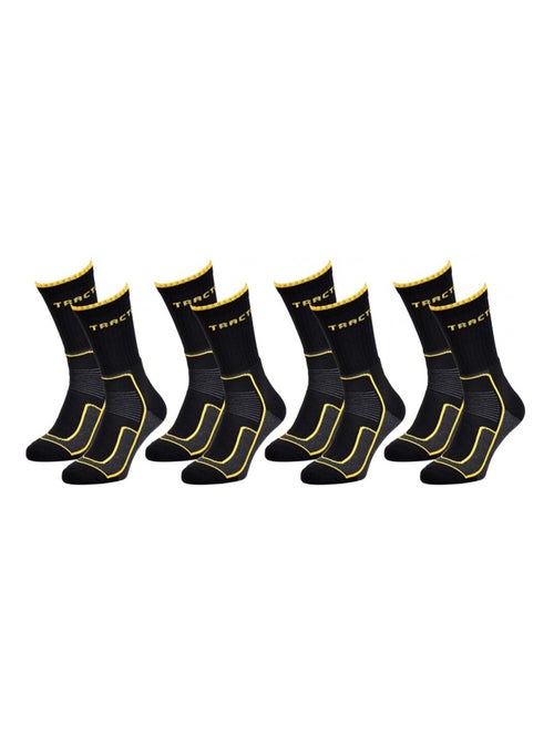 Meias de Trabalho TRACTO Qualidade Pro - Pack de 4 - Kiabi Meias de Trabalho TRACTO Qualidade Pro - Pack de 4 - Kiabi