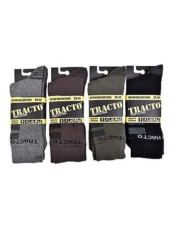 Meias de Trabalho TRACTO Qualidade Pro - Pack de 4