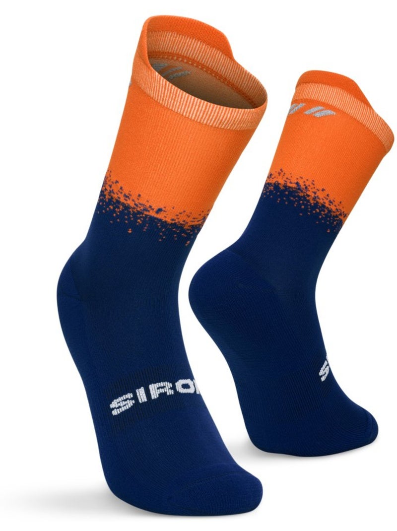 Meias de trail running de cano médio Azul - Kiabi