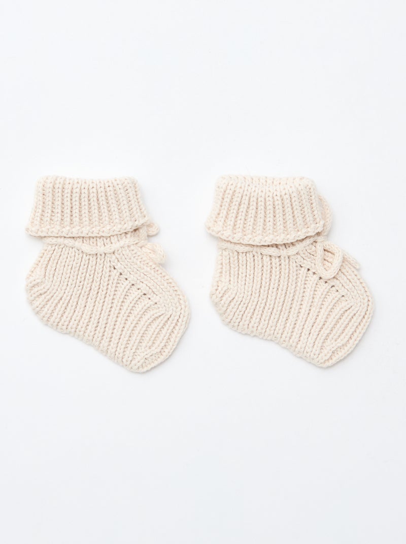 Meias de Tricô Rosa - Kiabi