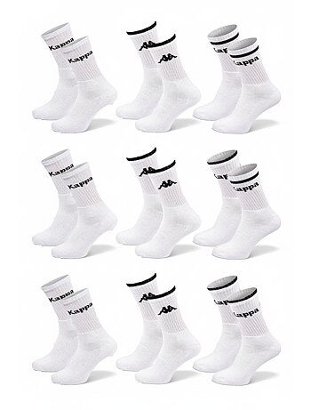 Meias Desportivas KAPPA CREW - Pack de 9 Pares