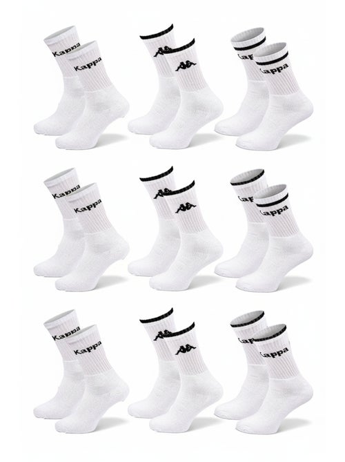 Meias Desportivas KAPPA CREW - Pack de 9 Pares - Kiabi Meias Desportivas KAPPA CREW - Pack de 9 Pares - Kiabi
