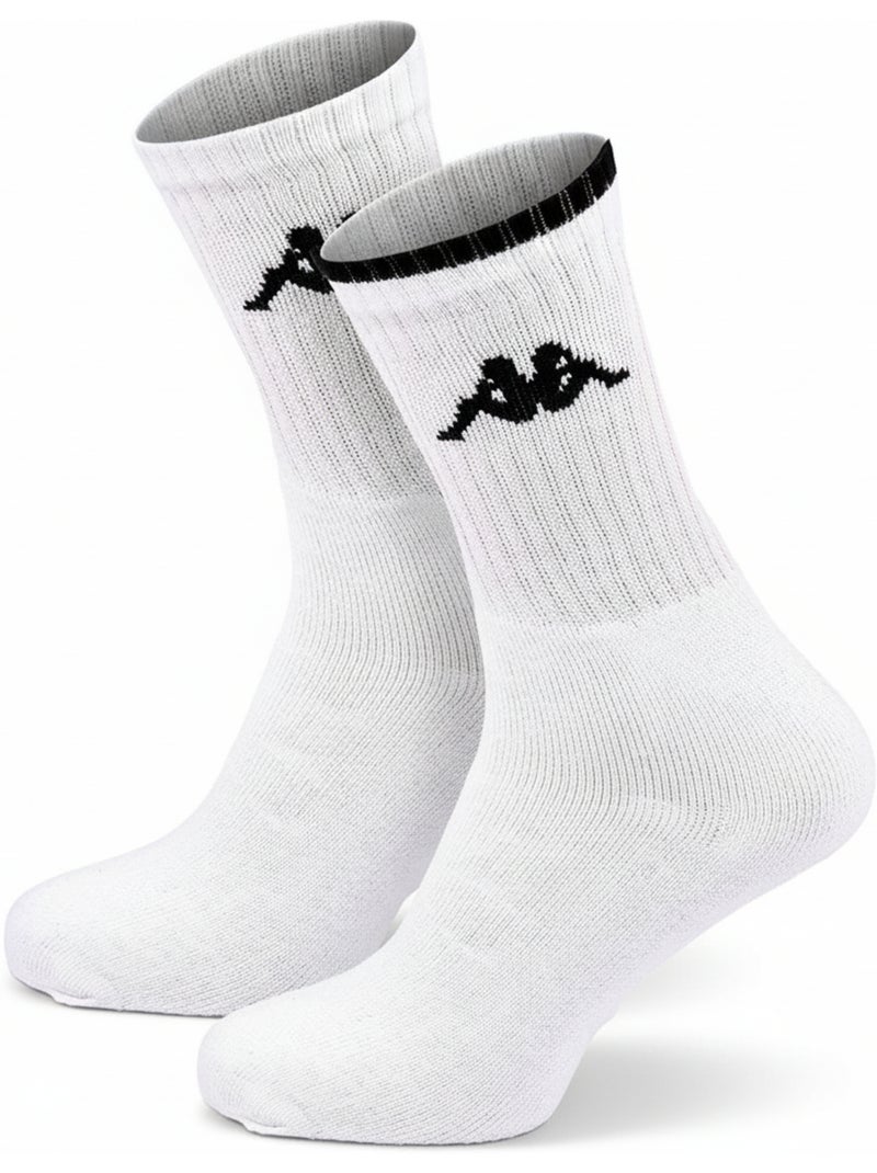 Meias Desportivas KAPPA CREW - Pack de 9 Pares Branco - Kiabi