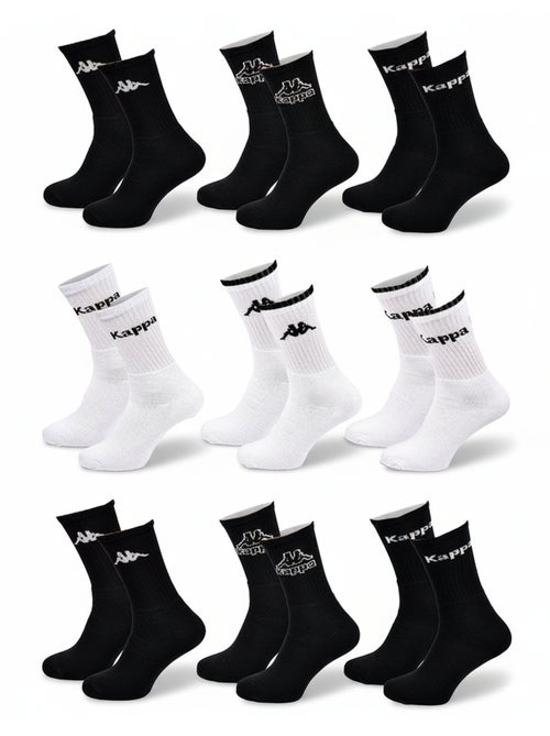Meias Desportivas KAPPA CREW - Pack de 9 Pares - Kiabi Meias Desportivas KAPPA CREW - Pack de 9 Pares - Kiabi