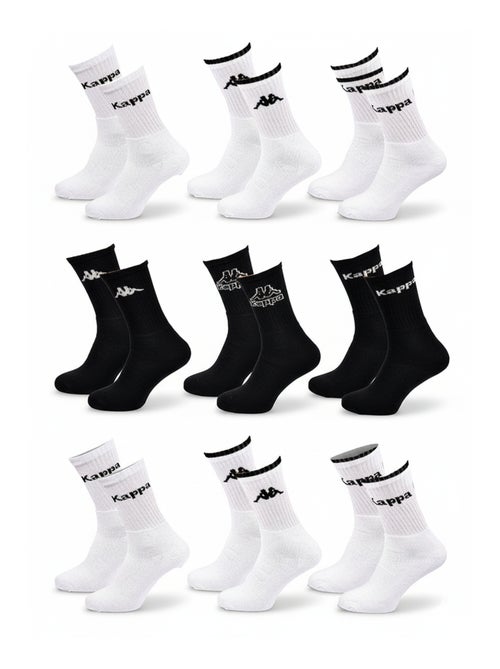 Meias Desportivas KAPPA CREW - Pack de 9 Pares - Kiabi Meias Desportivas KAPPA CREW - Pack de 9 Pares - Kiabi
