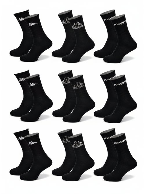 Meias Desportivas KAPPA CREW - Pack de 9 Pares - Kiabi Meias Desportivas KAPPA CREW - Pack de 9 Pares - Kiabi