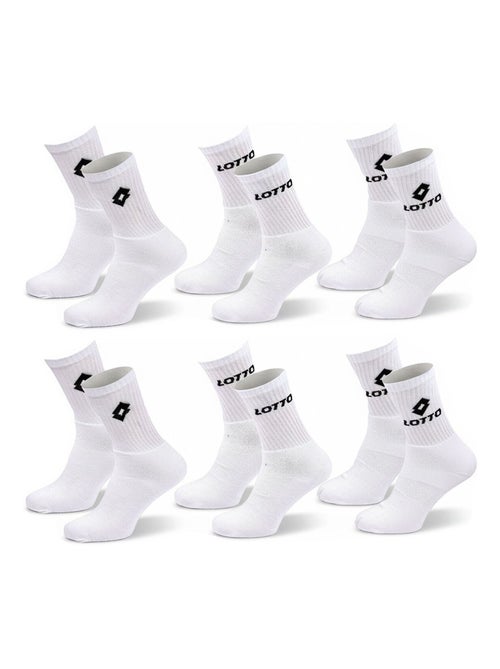 Meias desportivas lotto crew - pack de 6 pares - Kiabi Meias desportivas lotto crew - pack de 6 pares - Kiabi