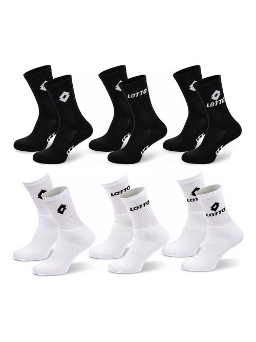 Meias desportivas lotto crew - pack de 6 pares - Kiabi Meias desportivas lotto crew - pack de 6 pares - Kiabi