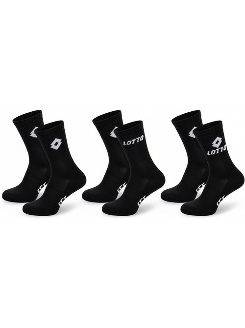Meias desportivas lotto crew - pack de 6 pares - Kiabi Meias desportivas lotto crew - pack de 6 pares - Kiabi