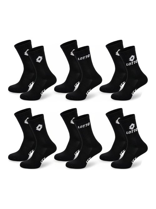 Meias desportivas lotto crew - pack de 6 pares - Kiabi Meias desportivas lotto crew - pack de 6 pares - Kiabi