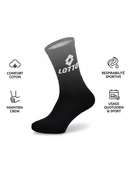 Meias desportivas lotto crew - pack de 6 pares - Kiabi Meias desportivas lotto crew - pack de 6 pares - Kiabi