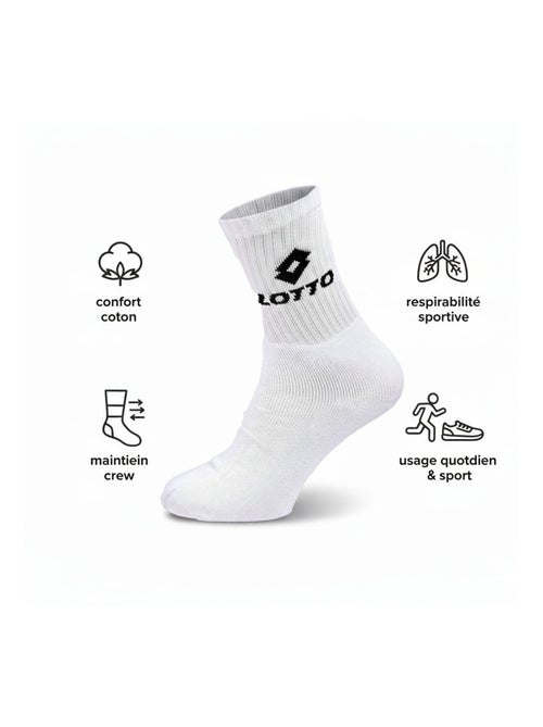 Meias Desportivas LOTTO CREW - Pack de 9 Pares - Kiabi Meias Desportivas LOTTO CREW - Pack de 9 Pares - Kiabi