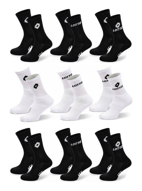 Meias Desportivas LOTTO CREW - Pack de 9 Pares - Kiabi Meias Desportivas LOTTO CREW - Pack de 9 Pares - Kiabi