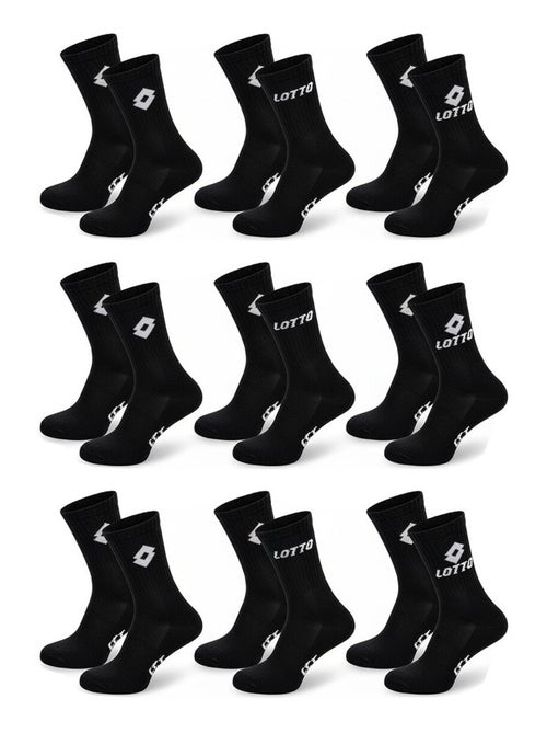 Meias Desportivas LOTTO CREW - Pack de 9 Pares - Kiabi Meias Desportivas LOTTO CREW - Pack de 9 Pares - Kiabi