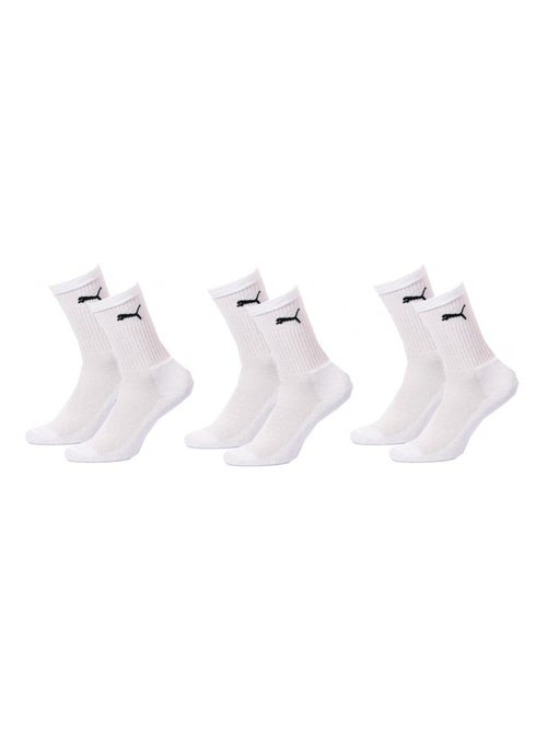 Meias Desporto PUMA Tennis CREW JUNIOR - Pack de 3 - Kiabi Meias Desporto PUMA Tennis CREW JUNIOR - Pack de 3 - Kiabi