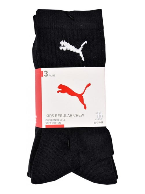 Meias Desporto PUMA Tennis CREW JUNIOR - Pack de 3 - Kiabi Meias Desporto PUMA Tennis CREW JUNIOR - Pack de 3 - Kiabi