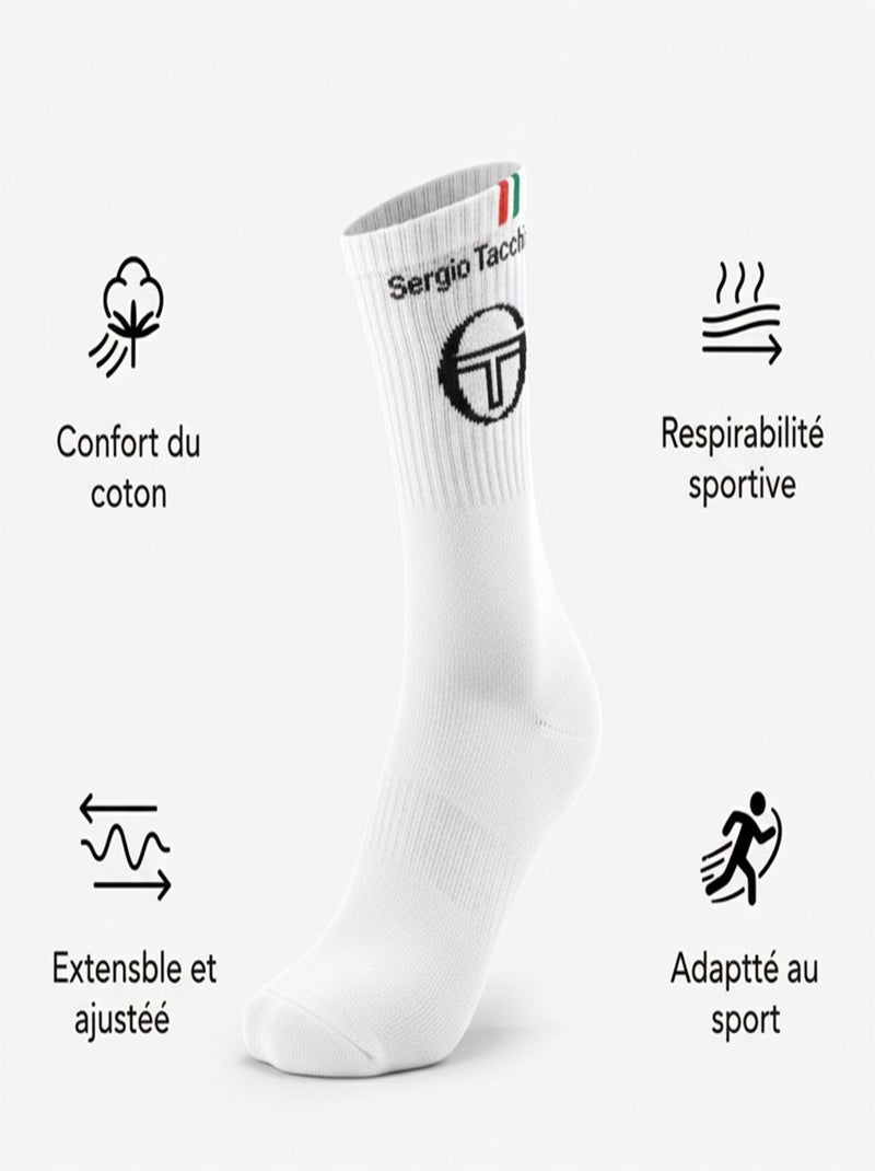 Meias Desporto SERGIO TACCHINI - Pack de 3 Pares Multicolorido - Kiabi