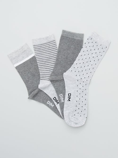 Meias 'DIM' lote 4 pares - Kiabi