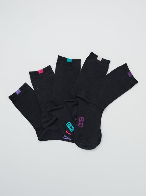 Meias 'DIM' lote de 5 pares - Kiabi