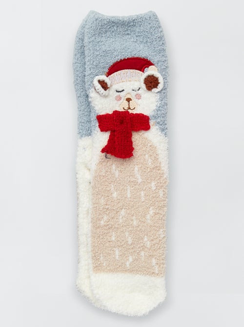 Meias em malha peluche - Kiabi