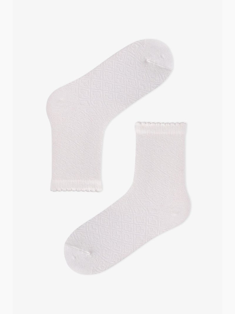 Meias essential colors menina, pack de 2 penti Azul-marinho - Kiabi