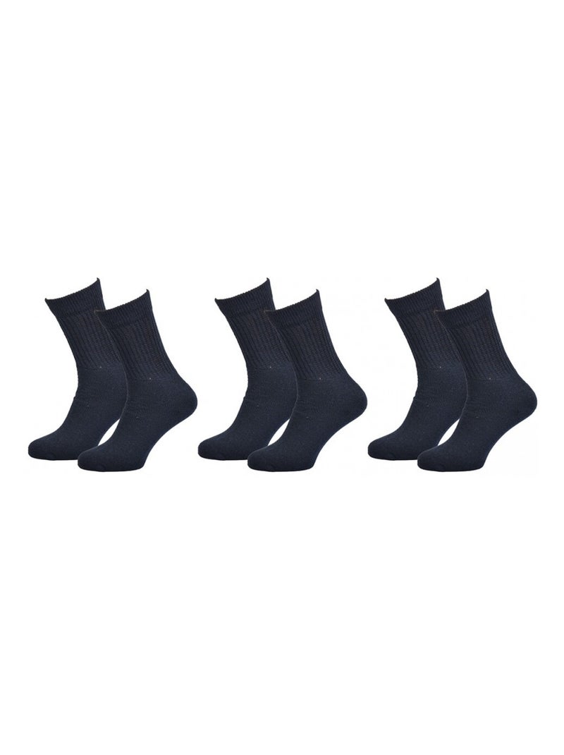 Meias homem C17 JEANS - Pack de 6 Azul-marinho - Kiabi