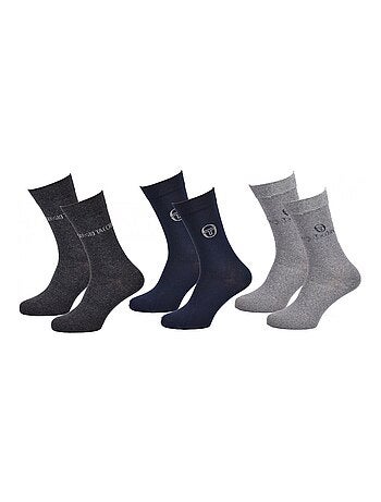 Meias homem clássicas sergio tacchini - pack de 9