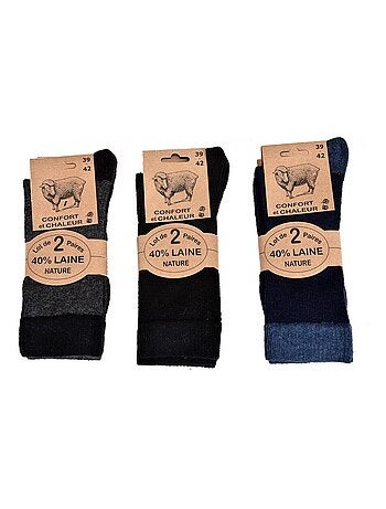 Meias homem com lã vendidas em pack conforto e calor - pack de 6