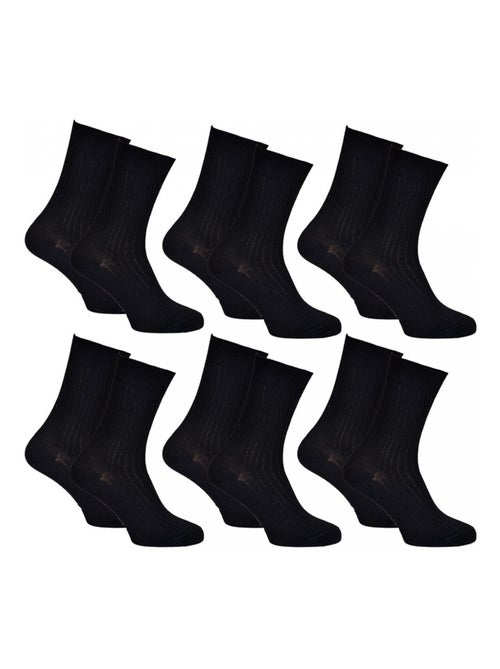 Meias homem com lã vendidas em pack conforto e calor - pack de 6 - Kiabi Meias homem com lã vendidas em pack conforto e calor - pack de 6 - Kiabi