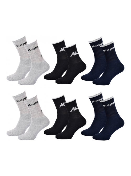 Meias Homem CREW KAPPA - Pack de 6 - Kiabi Meias Homem CREW KAPPA - Pack de 6 - Kiabi